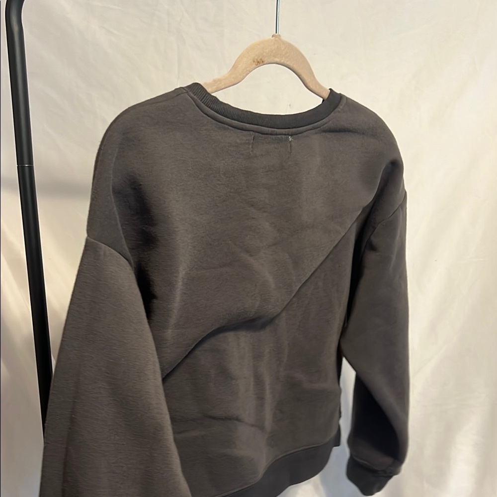 🖤 No Comment NY-LA Black Smiley Face Sweatshirt – Size L - Picture 5 of 6